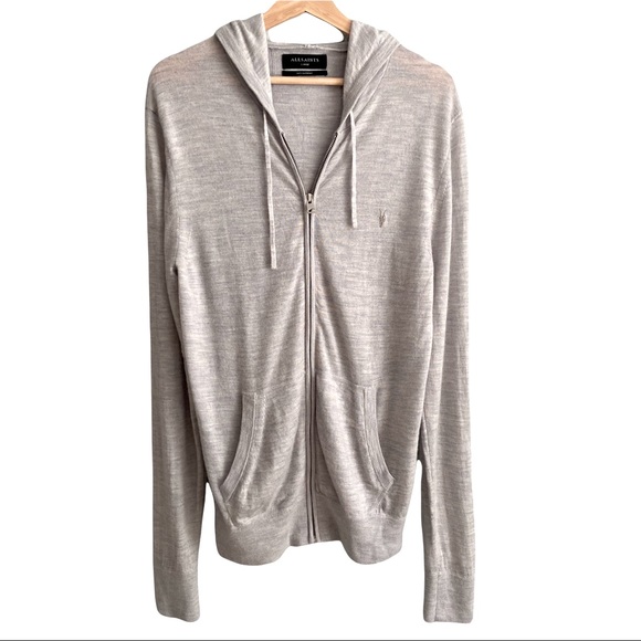 All Saints Other - All Saints Mode Merino Zip Hoodie